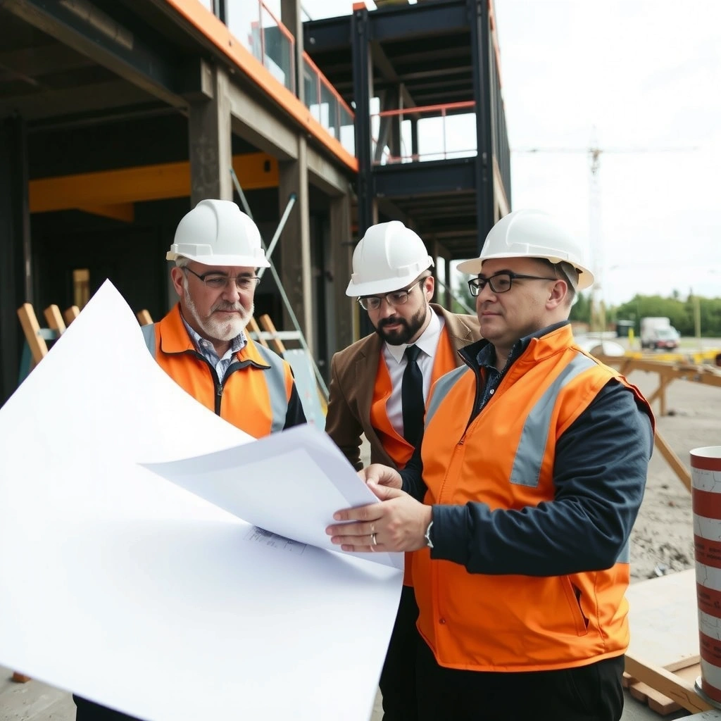 Construction project management team